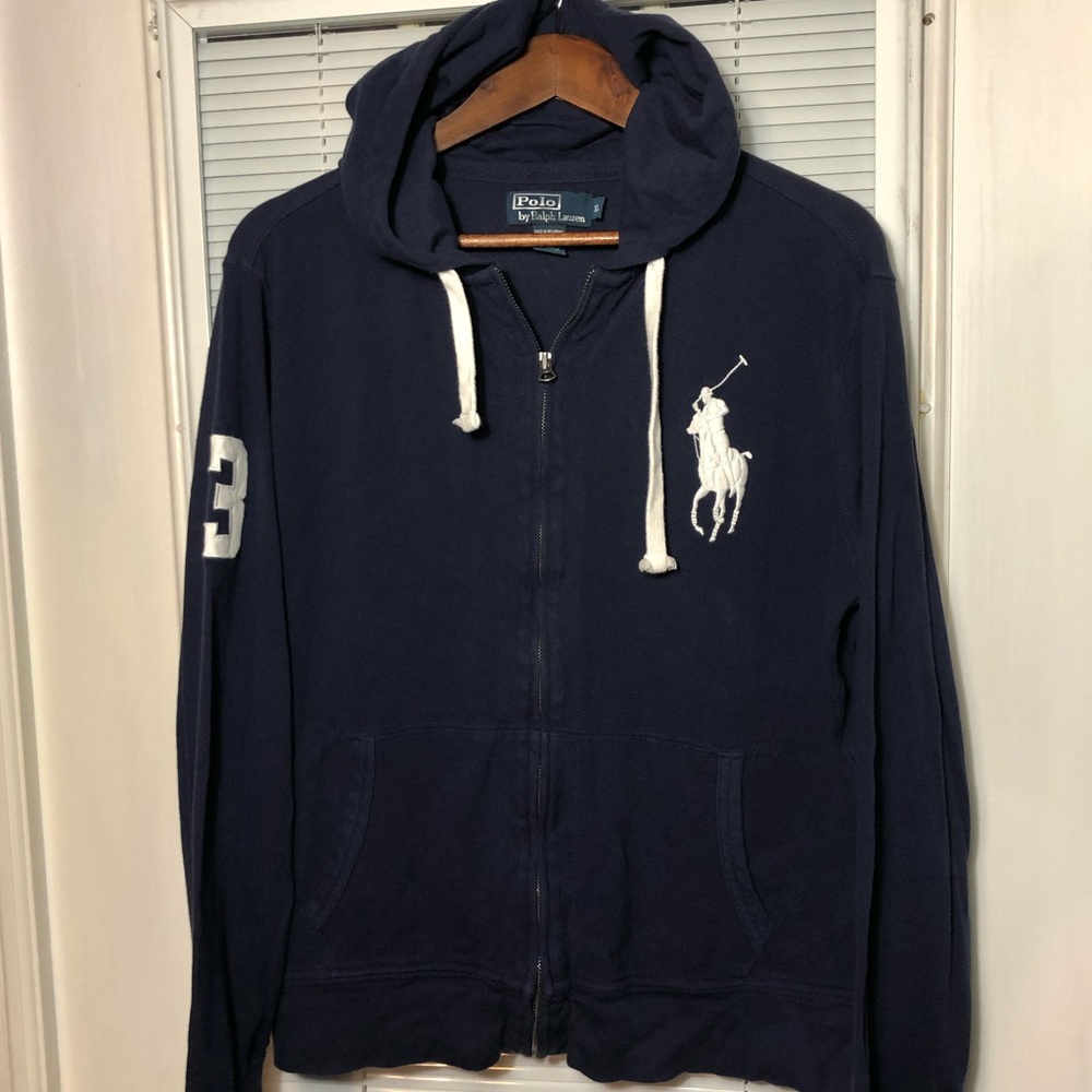 Polo hoodie men’s XL mesh